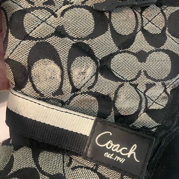 Women’s Coach Marriette logo canvas winter boots - Picture 12 of 13